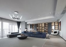 六安金色南郡135平三室兩廳現(xiàn)代簡(jiǎn)約風(fēng)格