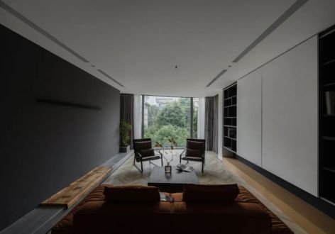 新时代景庭123平米两居室现代简约风格装修案例