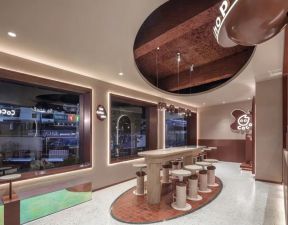 广州品牌奶茶店装修设计图片