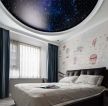 广州毛坯房卧室壁纸装饰设计效果图