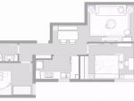 沣柳国际91平米两居室现代简约风格装修案例