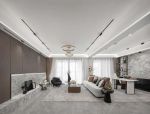 广州大平层毛坯房客厅装潢设计图片