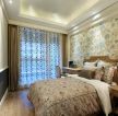 广州家装美式卧室背景墙面装饰效果图