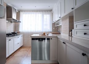 家庭厨房吧台装修设计效果图片
