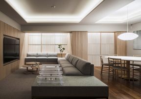 日式风格室内装修设计 日式家装客厅效果图