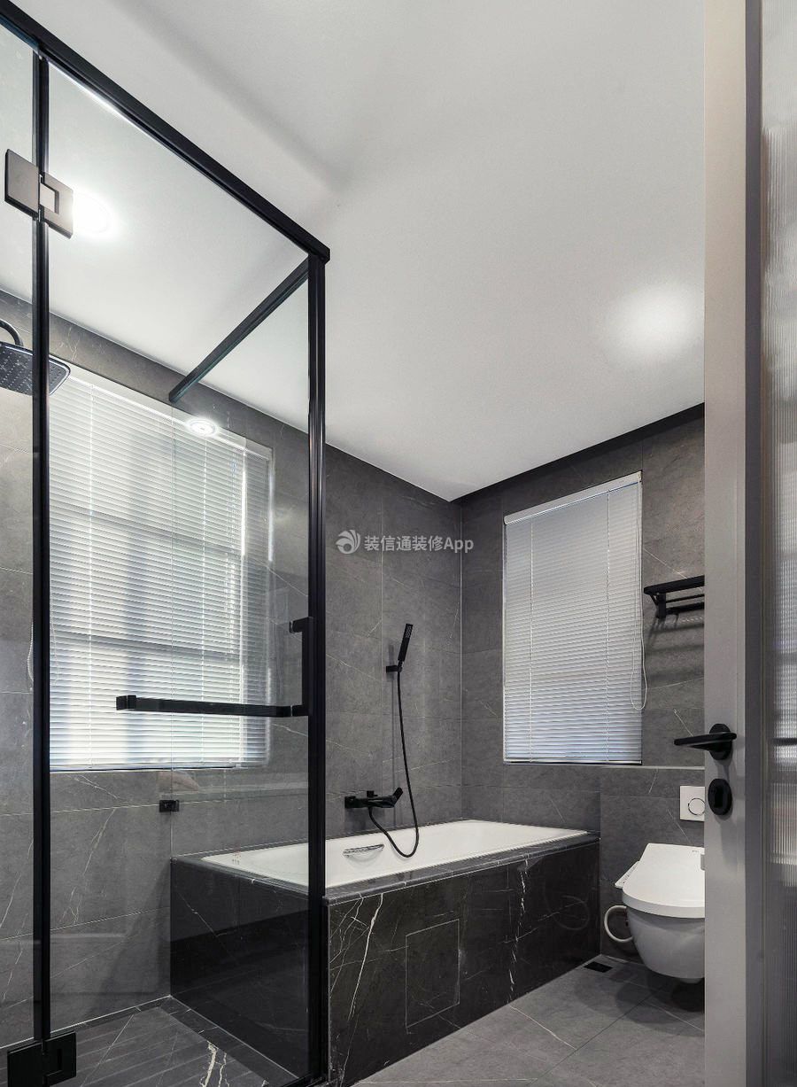太原室内装修卫生间浴缸设计效果图