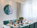 万嘉·悦湖湾新中式风格三居室145平米设计效果图案例