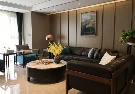 龙光玖誉湾现代风格142平米四室两厅装修案例