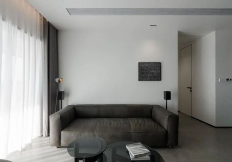 保利和光尘樾105㎡现代简约三居室装修案例