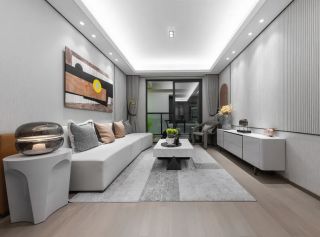 2023现代风格三室两厅客厅整体设计图片