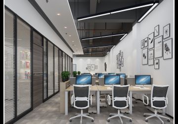 广州岭南创意园办公室中式风格380平米装修案例