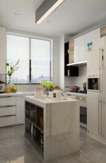 110平现代简约三室厨房装修效果图