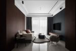 信通悦江公馆现代风格120平米三居室装修效果图案例