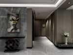 【西安鲁班装饰】国润城140平米现代简约，黑白灰的经典世界