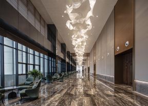 五星级酒店走廊休闲区装潢设计效果图