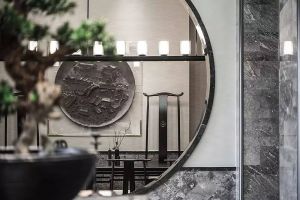 新中式玄關(guān)裝飾柜