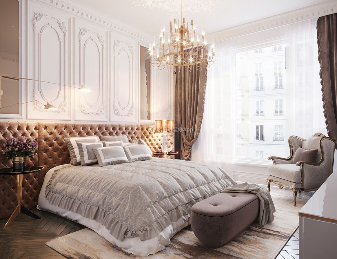 法式风格家居卧室装修设计效果图片