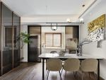 东润国际125平三居室现代风格装修案例
