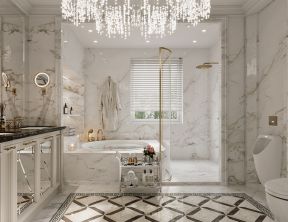 法式风格别墅浴室装修设计效果图片