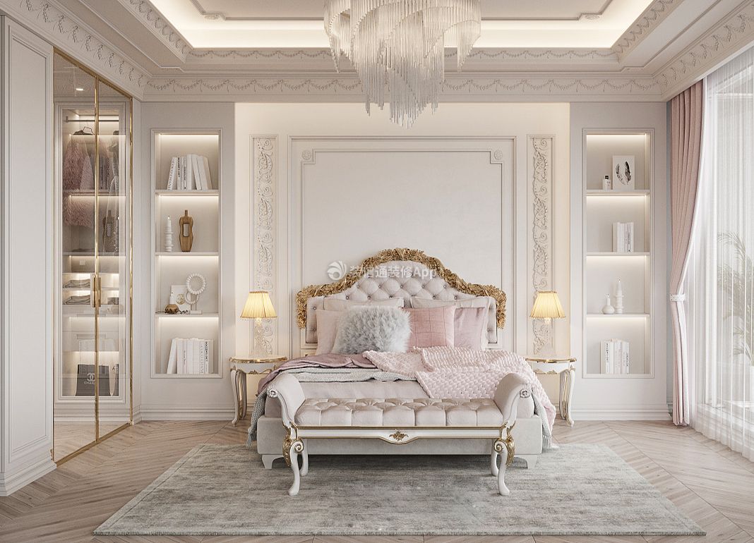 法式风格别墅卧室装修效果图欣赏