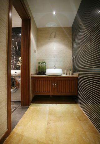 东南亚风格室内洗手台装修设计图