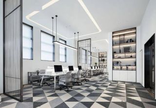 新中式風格辦公室裝潢設計效果圖片