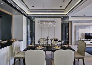 120平新房新古典风格餐厅装潢设计图片