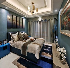124平四居室新古典風格臥室裝修圖片-每日推薦