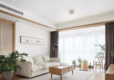 锦秀山城142平米四居室日式风装修效果图案例