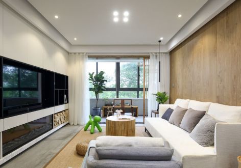 依云雍景湾新中式风格115平米三居室装修案例