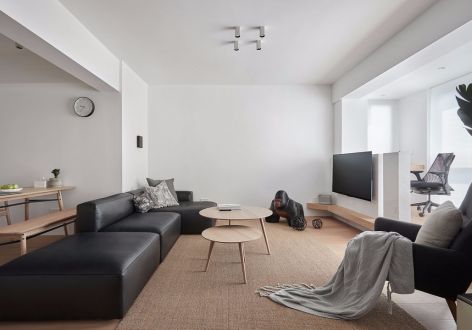 金色维也纳115平米现代简约三居室装修案例