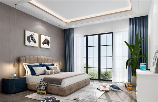 上海腾龙设计-卧室软装图片