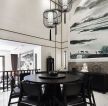2023新中式风格餐厅桌椅装修设计图