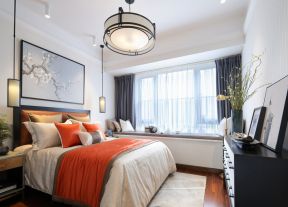 新中式风格卧室装修效果图 新中式风格卧室