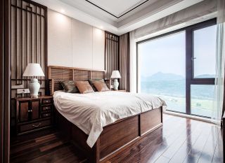 新中式风格家庭卧室装修设计图片欣赏