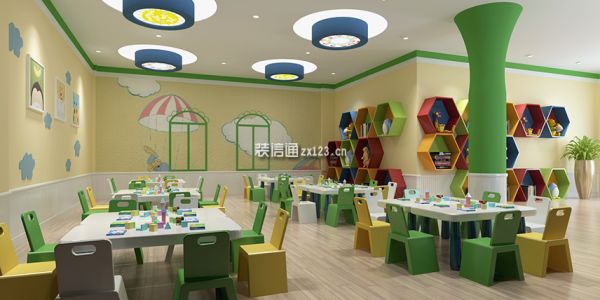 幼儿园现代风格1000㎡设计方案