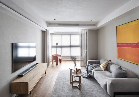 开维生态城101平米现代简约三居室装修案例