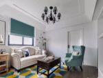 南创·遇林海美式风格105平米三居室装修效果图案例