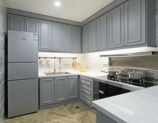 欧式风格厨房室内装修效果图片2023