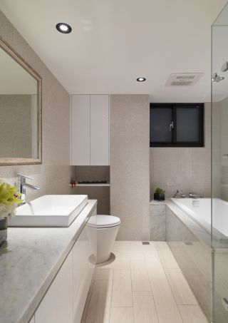 40平一室一厅小户型卫浴间装修设计图片