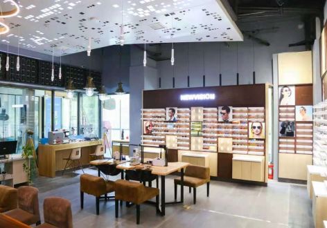 郑州眼镜店现代风格50平米装修案例