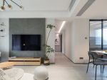 金科世界城110㎡三室 现代简约风格装修，木饰背景墙美观实用