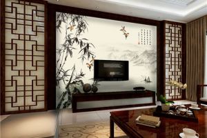 中式风格电视墙设计