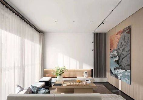 达安花园136平米日式风格三居室装修案例