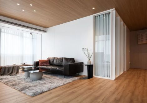 达安锦园146平米三居室现代风格装修案例