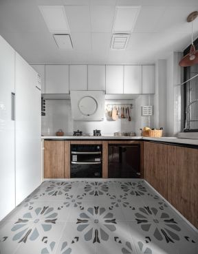 廚房地板磚效果圖 北歐廚房裝修風格
