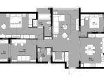 大正水晶森林137㎡现代风格三室两厅装修案例