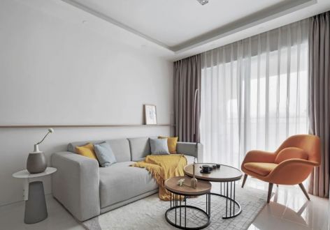 蓝堡国际公寓165平米三居室现代装修风格案例