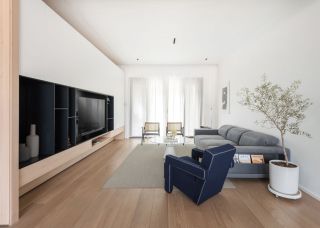 四居室客厅木地板装潢设计效果图