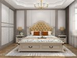 江佑铂庭136㎡三居室美式风格装修案例